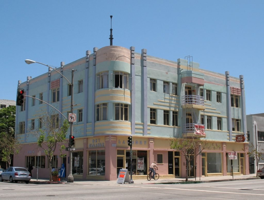 Art Deco building Arts District long beach