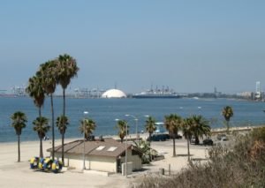 Long Beach harbor Queen Mary