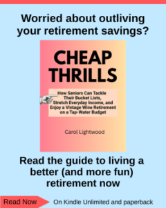 Cheap Thrills for seniors ebook and paperback